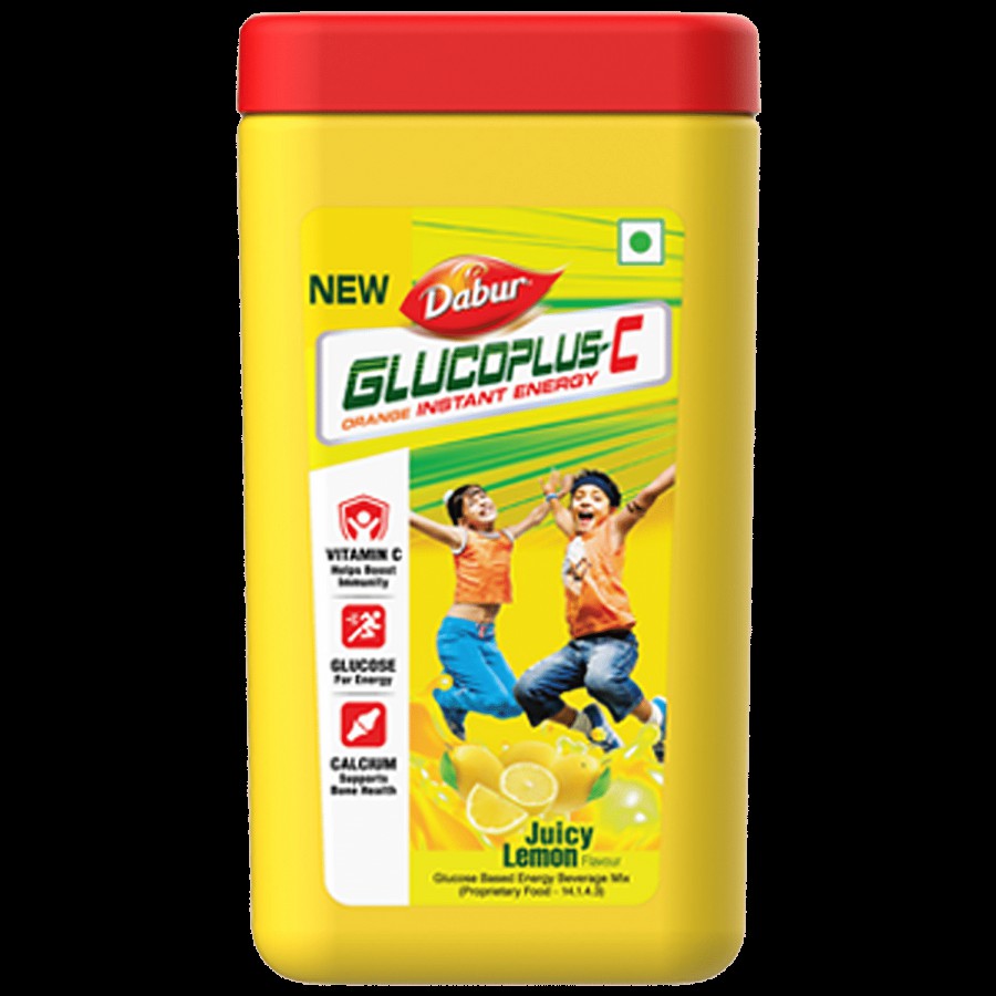 Dabur Glucoplus-C Instant Glucose - Juicy Lemon Flavour