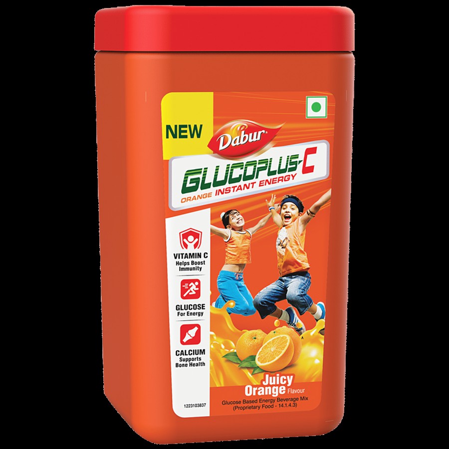 Dabur Glucoplus C Instant Glucose - Juicy Orange Flavour