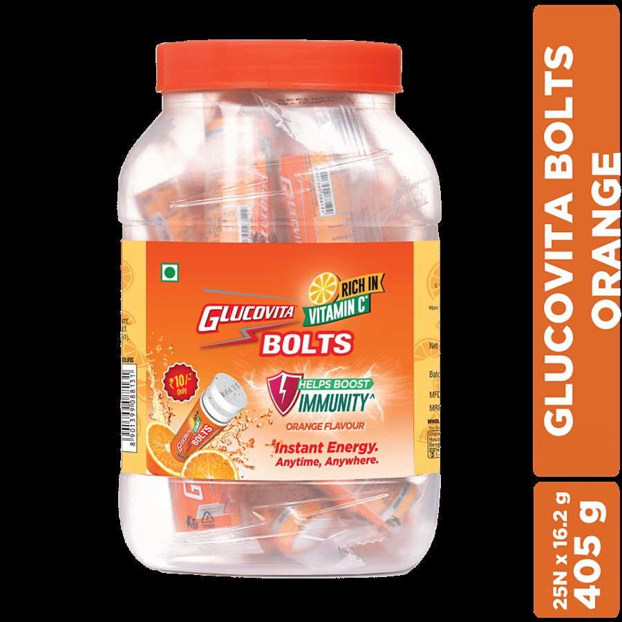 Glucovita Bolts Energy Tablets - Orange