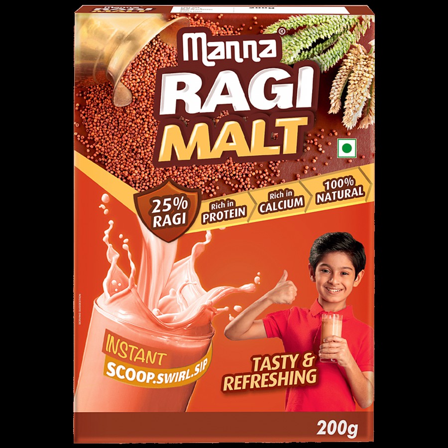 Manna Ragi Malt - Rich In Protein & Calcium