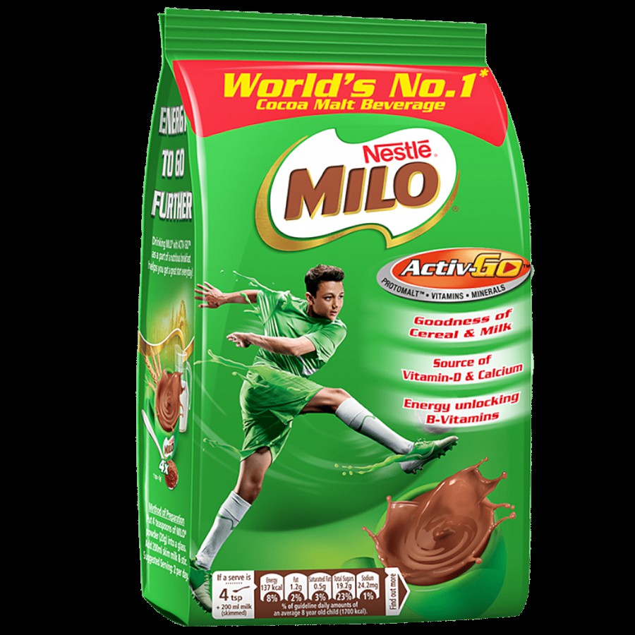 Nestle  Milo Active-Go Powder - Rich In Vitamins & Calcium