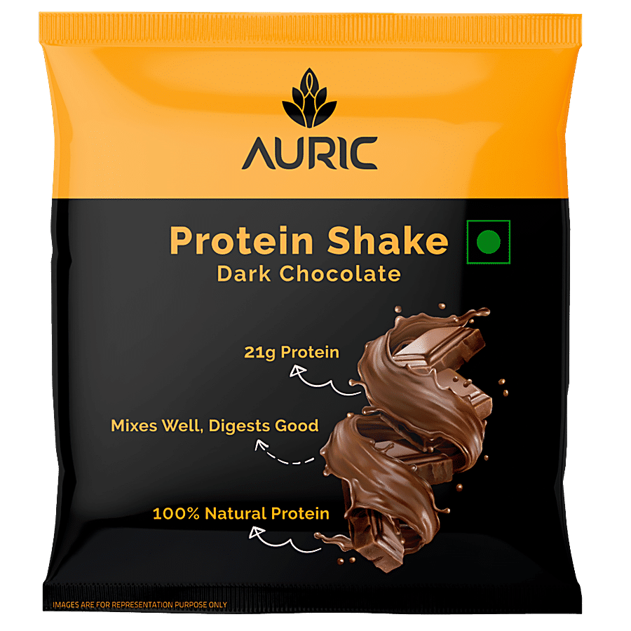 Auric Vegan Protein Powder For Men & Women - Dark Chocolate Flavour