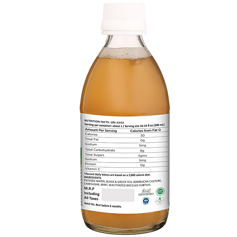 Bazzinga Brew Kombucha Mega Mint - For Strong Immunity