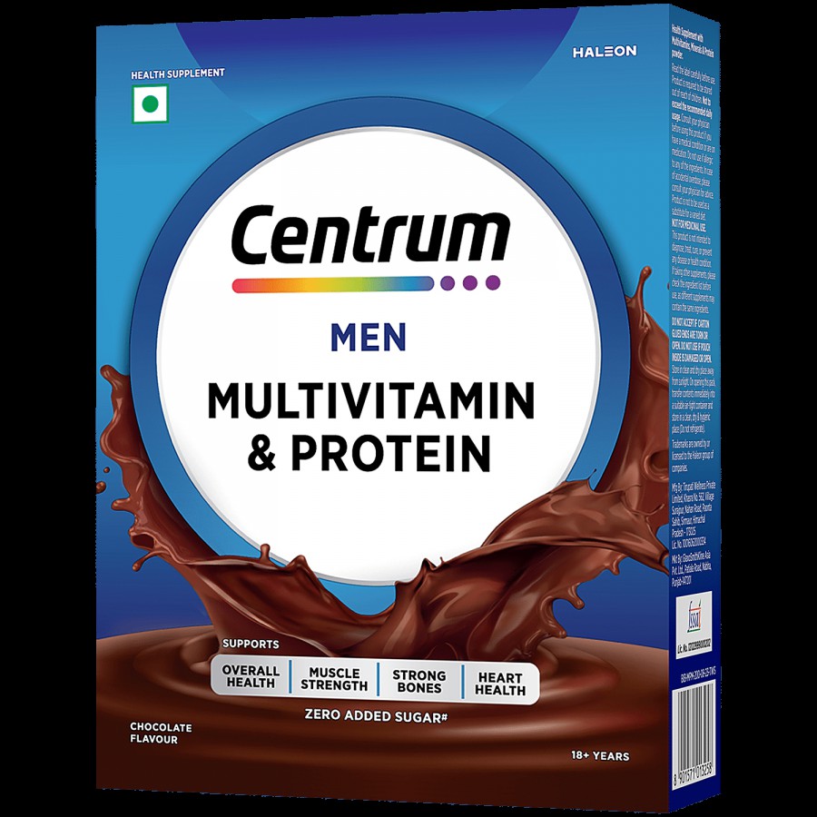 Centrum Men Multivitamin & Protein Nutrition Drink Powder - Chocolate