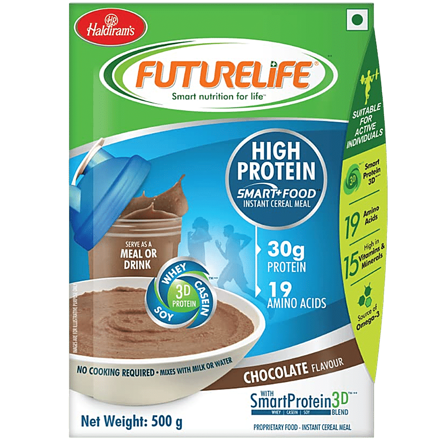 Haldiram's Futurelife High Protein Smart+ Food Instant Cereal Meal - Chocolate Flavour