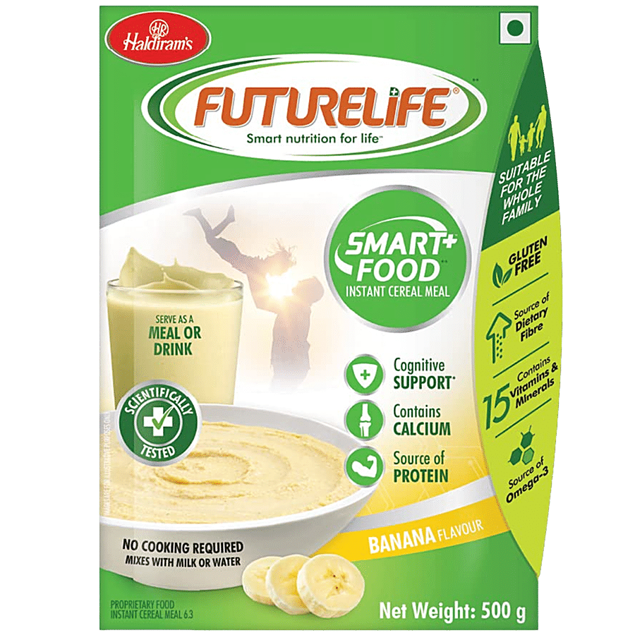 Haldiram's Futurelife Smart+ Food Instant Cereal Meal - Banana Flavour