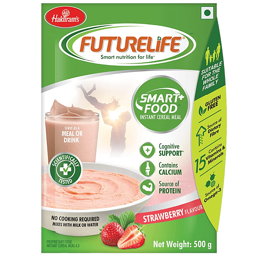 Haldiram's Futurelife Smart+ Food Instant Cereal Meal - Strawberry Flavour