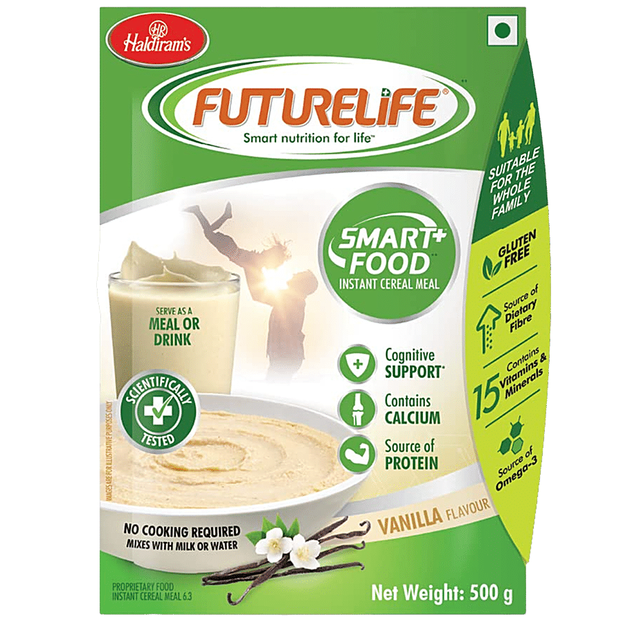 Haldiram's Futurelife Smart+ Food Instant Cereal Meal - Vanilla Flavour