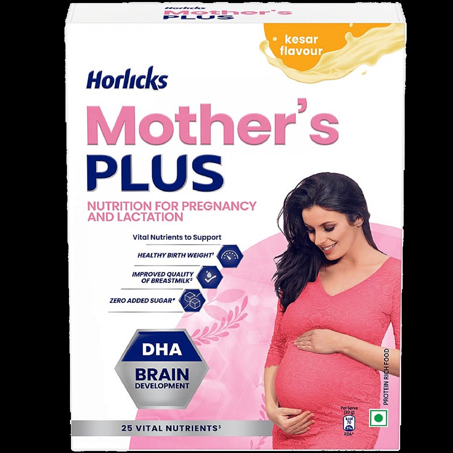 Horlicks Mother's Plus Nutrition Drink - Kesar Flavour