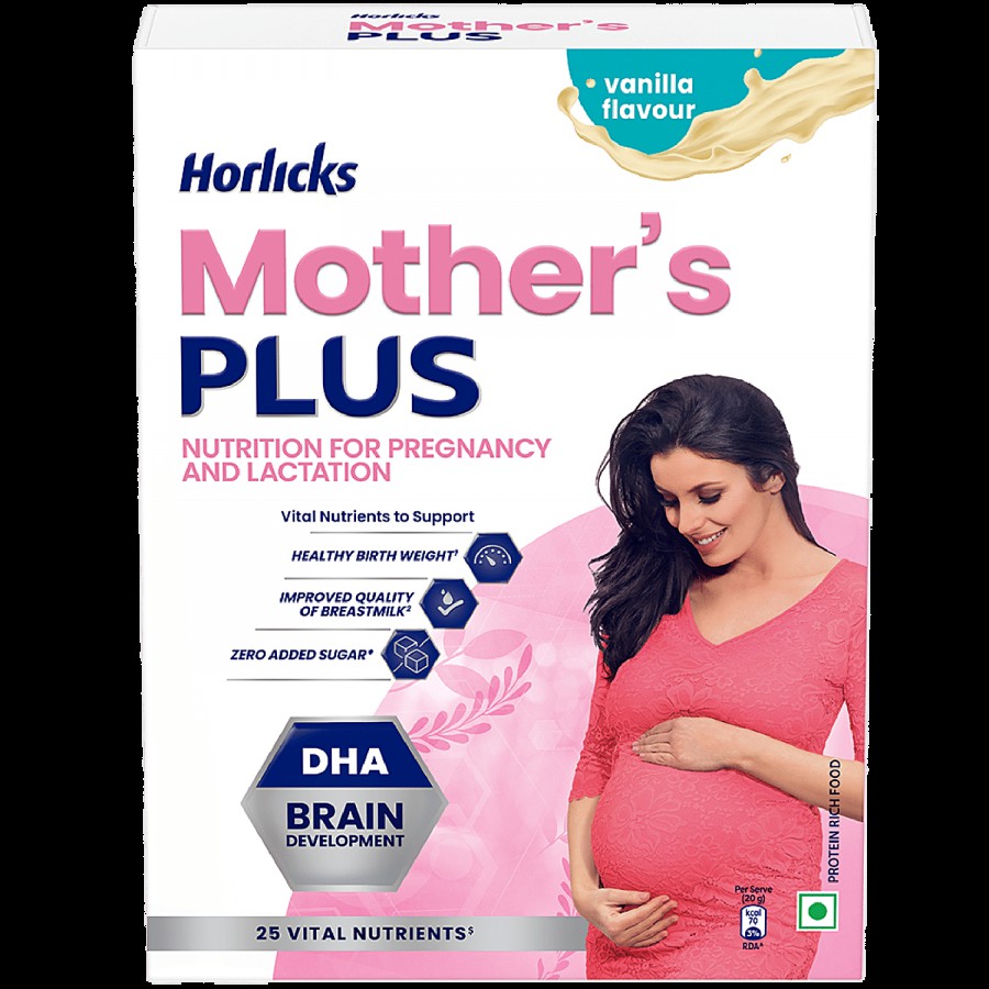 Horlicks Mother's Plus Nutrition Drink - Vanilla Flavour