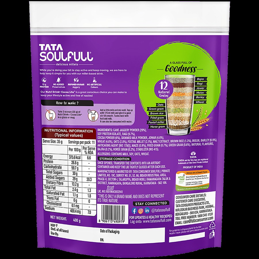 Tata Soulfull Nutri Drink+ - With Millets