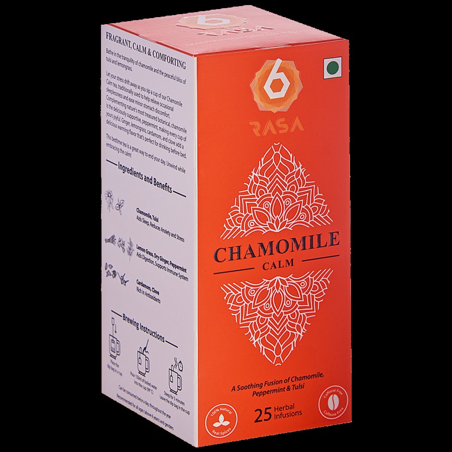 6rasa Chamomile Calm Tea Bags - 100% Natural