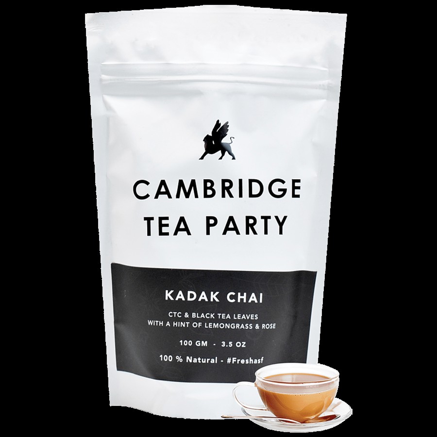 Cambridge Tea Party Kadak Chai/Black Tea - Refreshing Aroma & Flavour