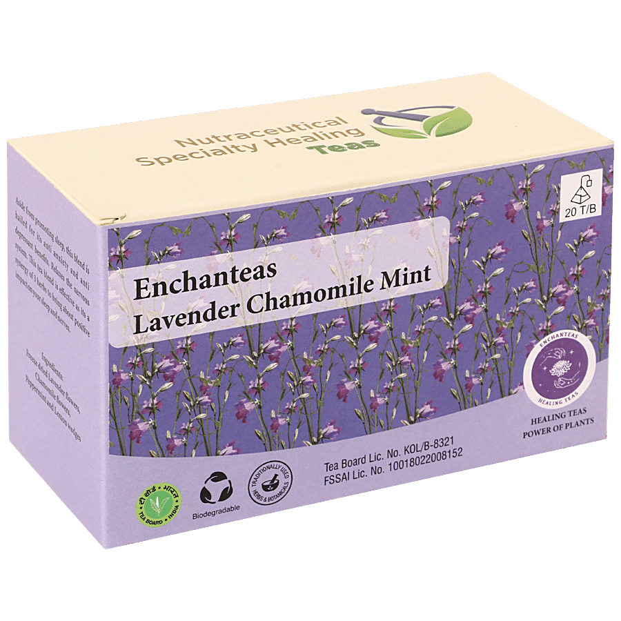 Enchanteas Lavender Chamomile Mint Tea - Helps Relax The Nervous System