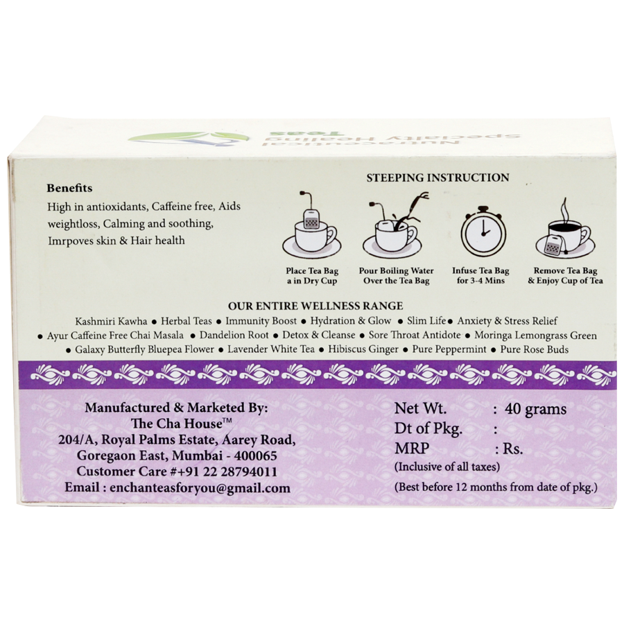 Enchanteas Galaxy Butterfly Bluepea Flower Tea - Zero Caffeine