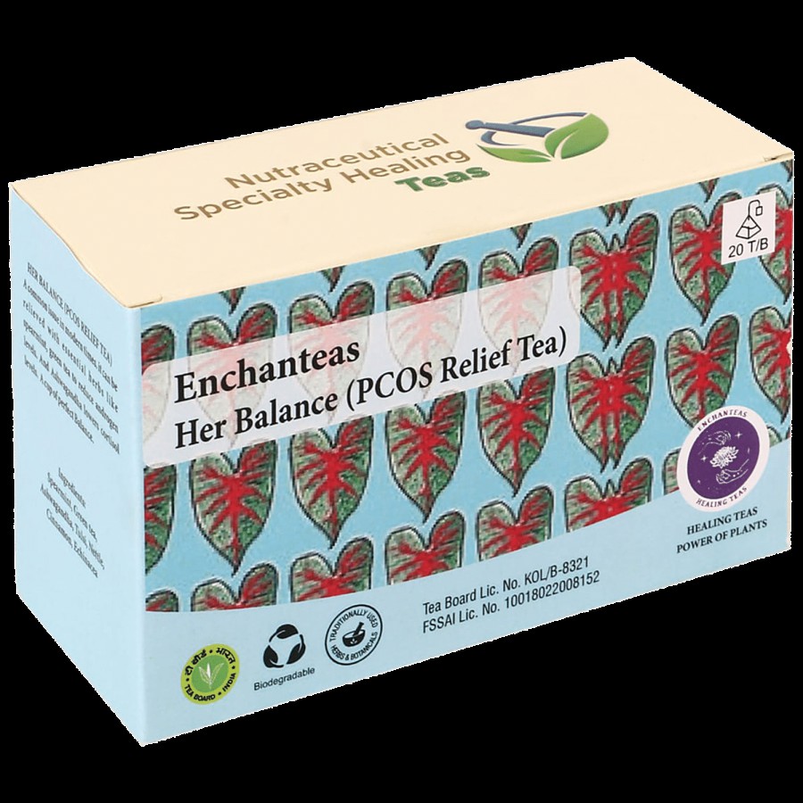 Enchanteas Her Balance PCOS Relief Blend Herbal Tea - Controls Acne