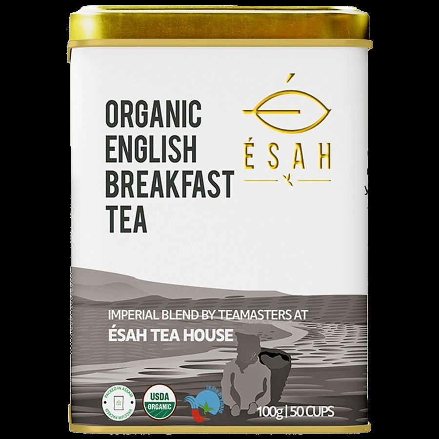 Esah Tea Organic English Breakfast Tea - 100% Natural