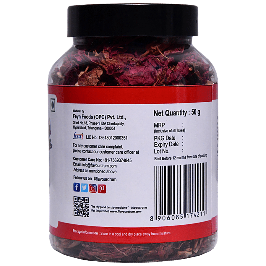 Flavour Drum Hibiscus Petals - Rich In Vitamins