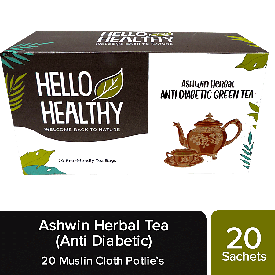 Hello Healthy Ashwin Herbal Tea - Anti-diabetic