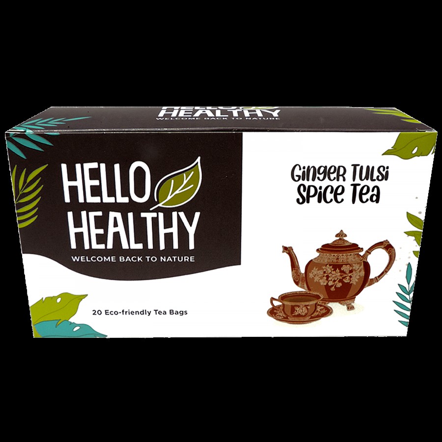 Hello Healthy Ginger Tulsi Spice Tea