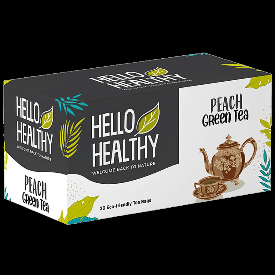 Hello Healthy Peach Green Tea