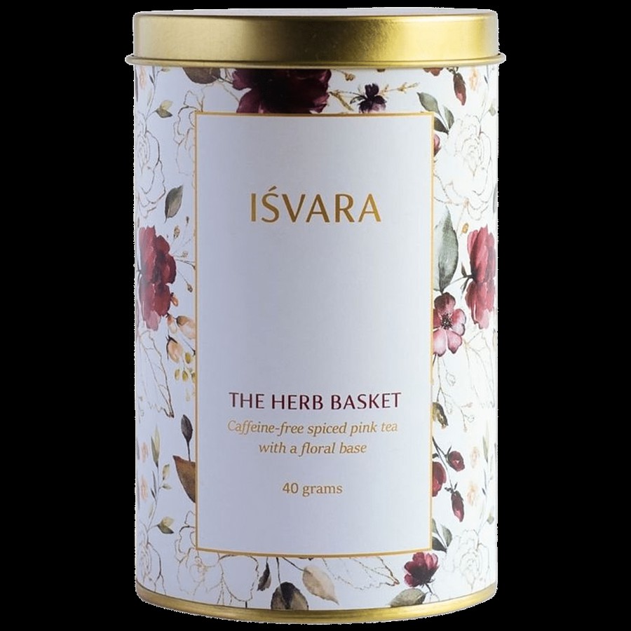 Isvara The Herb Basket Spiced Pink Tea - With Floral Base