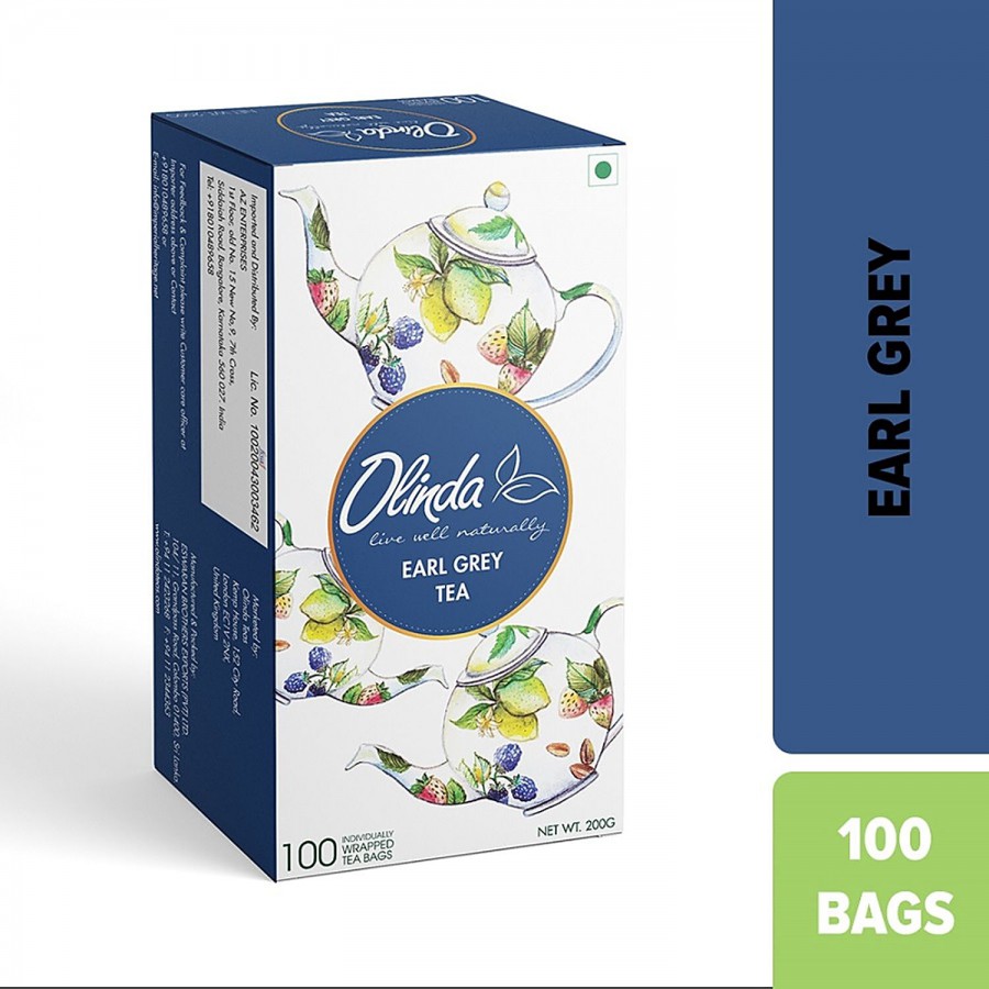 Olinda Earl Grey Tea - Bergamot & Mild Citrrusy Flavour