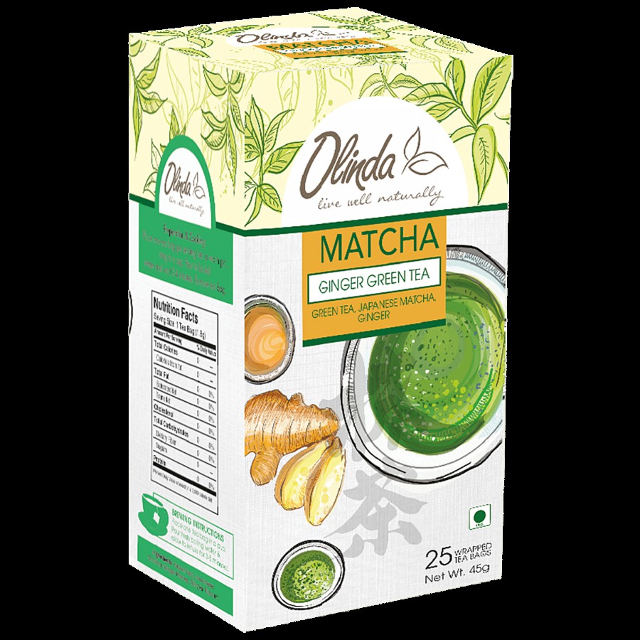 Olinda Matcha Ginger Green Tea