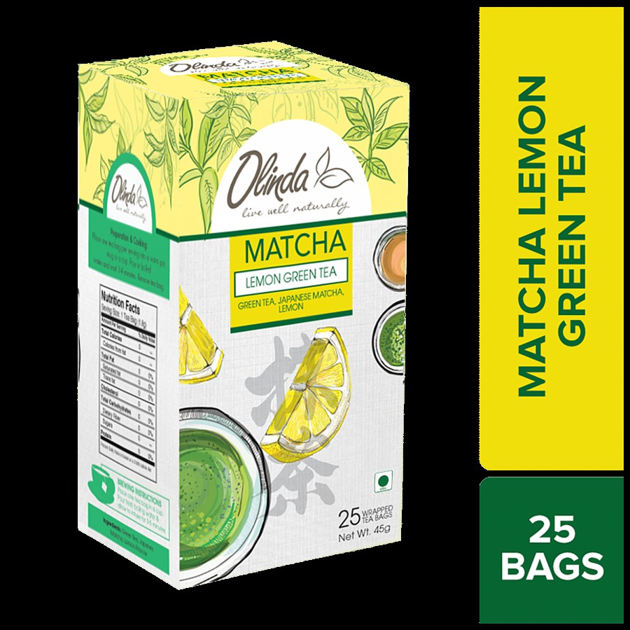 Olinda Matcha Lemon Green Tea