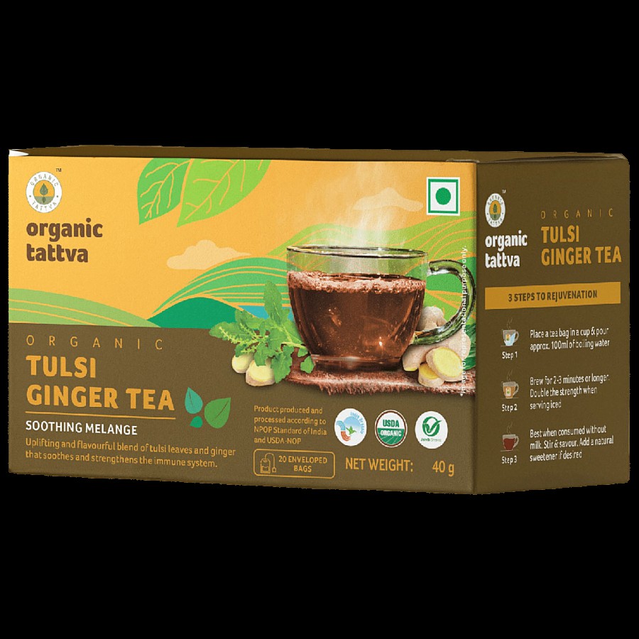 Organic Tattva Tulsi Ginger Tea