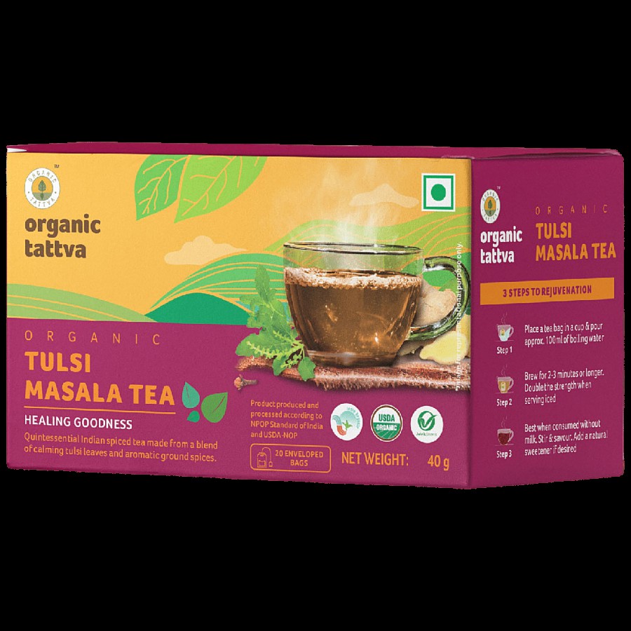 Organic Tattva Tulsi Masala Tea