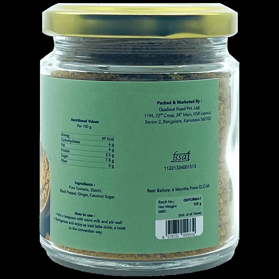 Qualinut Gourmet Turmeric/Golden Milk Masala - Rich In Anti-oxidant