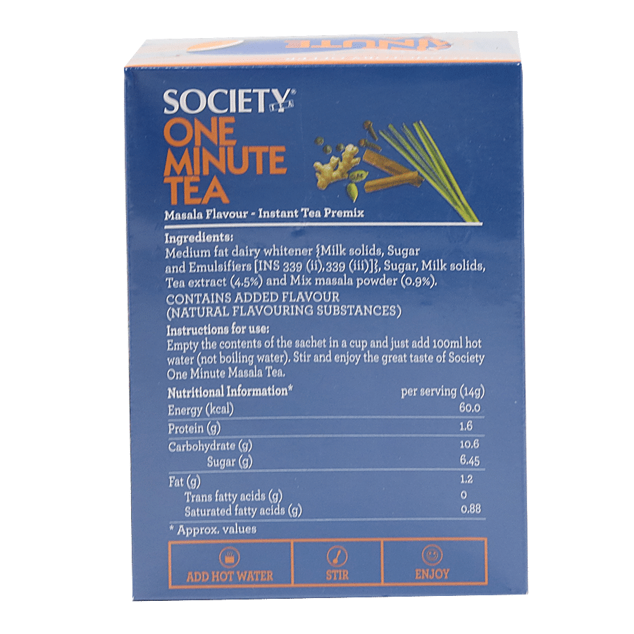 Society One Minute Instant Tea Premix - Masala Flavour