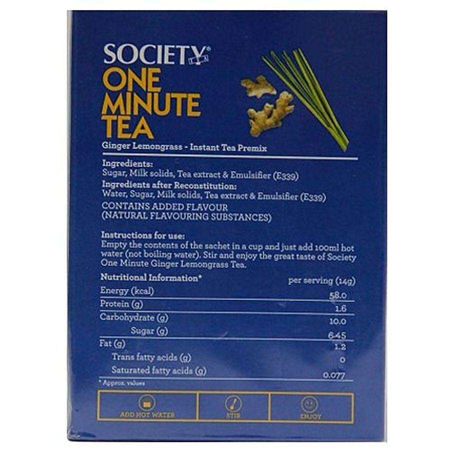 Society Premix Ginger Tea + Lemon Grass Tea