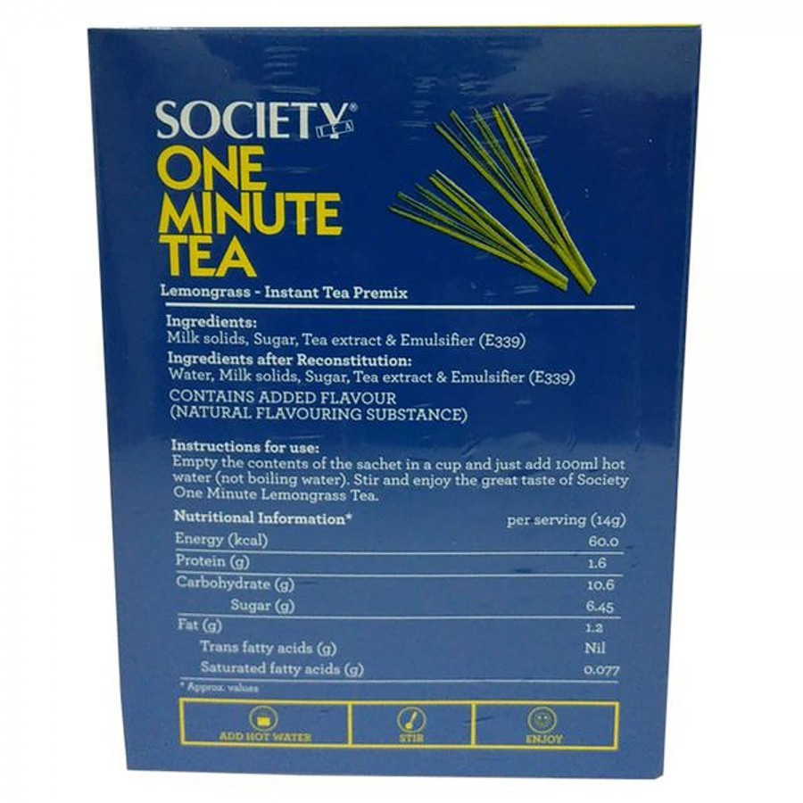 Society One Minute Instant Tea Premix - Lemongrass