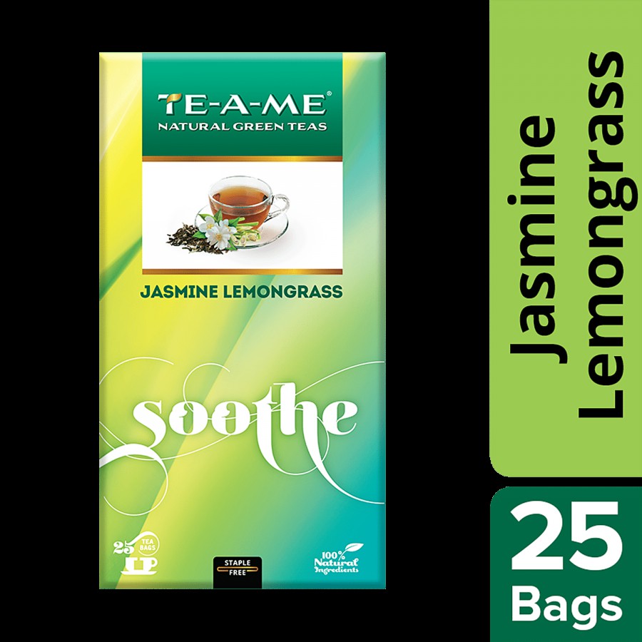 TE-A-ME Green Tea - Jasmine Lemon Grass 