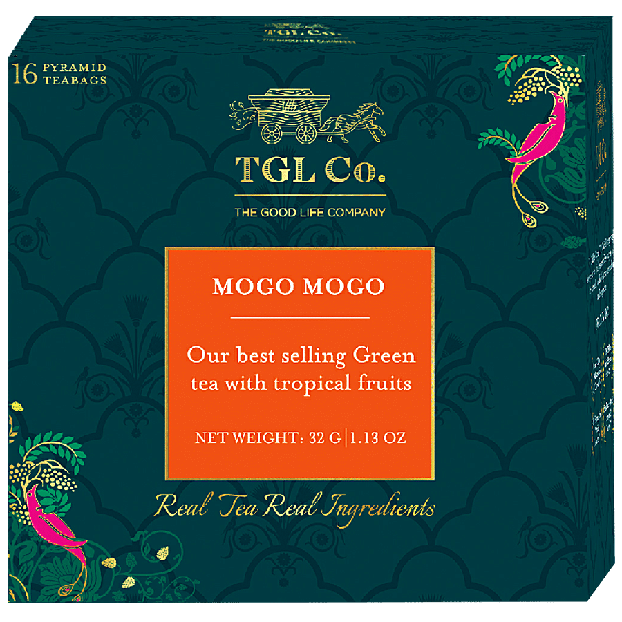 TGL Co. Mogo Mogo Green Tea Bags Make Brew Iced Tea or Hot Tea