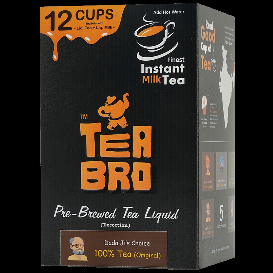 Tea Bro  Pre-brewed Tea Liquid/Decoction - DadaJi's Choice 100% Tea