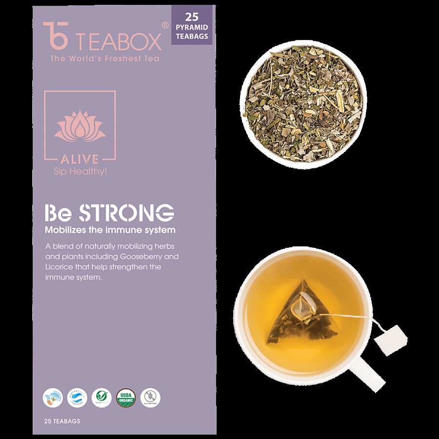 Teabox Be Strong Wellness Tea - Improves Immunity With Indian Gooseberry