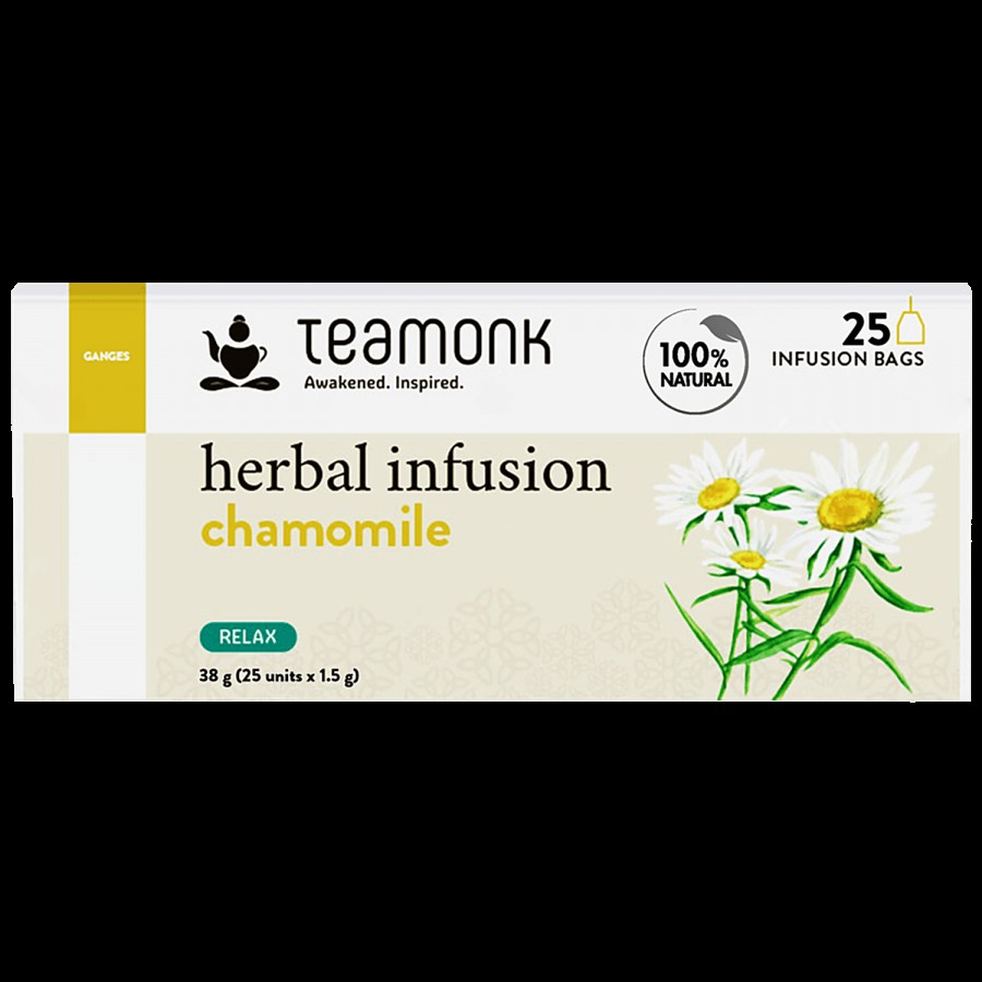 Teamonk Chamomile Herbal Infusion Tea - Helps To Relax