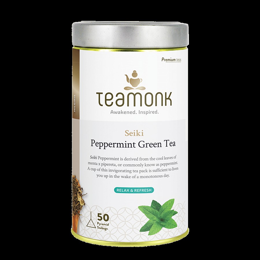 Teamonk Nilgiri Green Tea - Seiki Peppermint