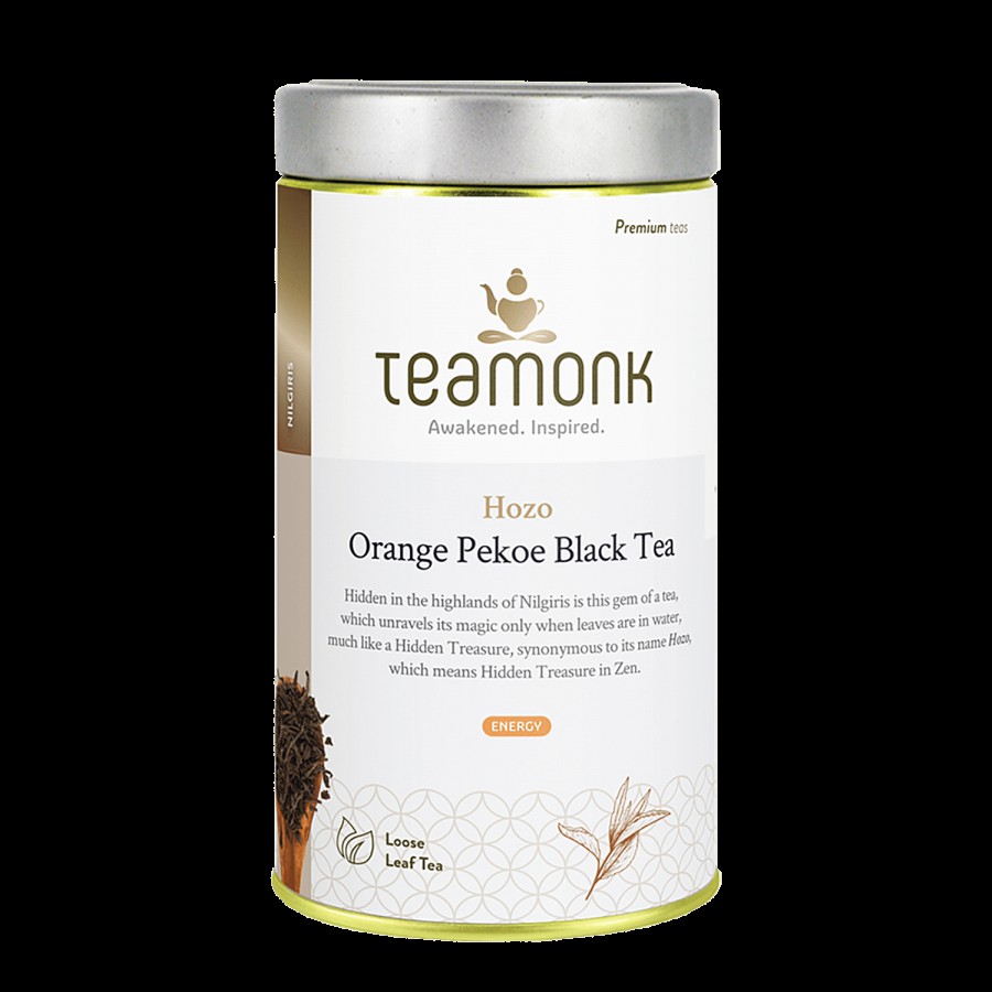 Teamonk Nilgiri Hozo Orange Pekoe Black Tea - Loose Leaf