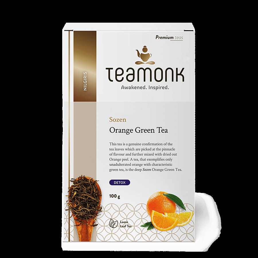 Teamonk Nilgiris Green Tea - Sozen Orange