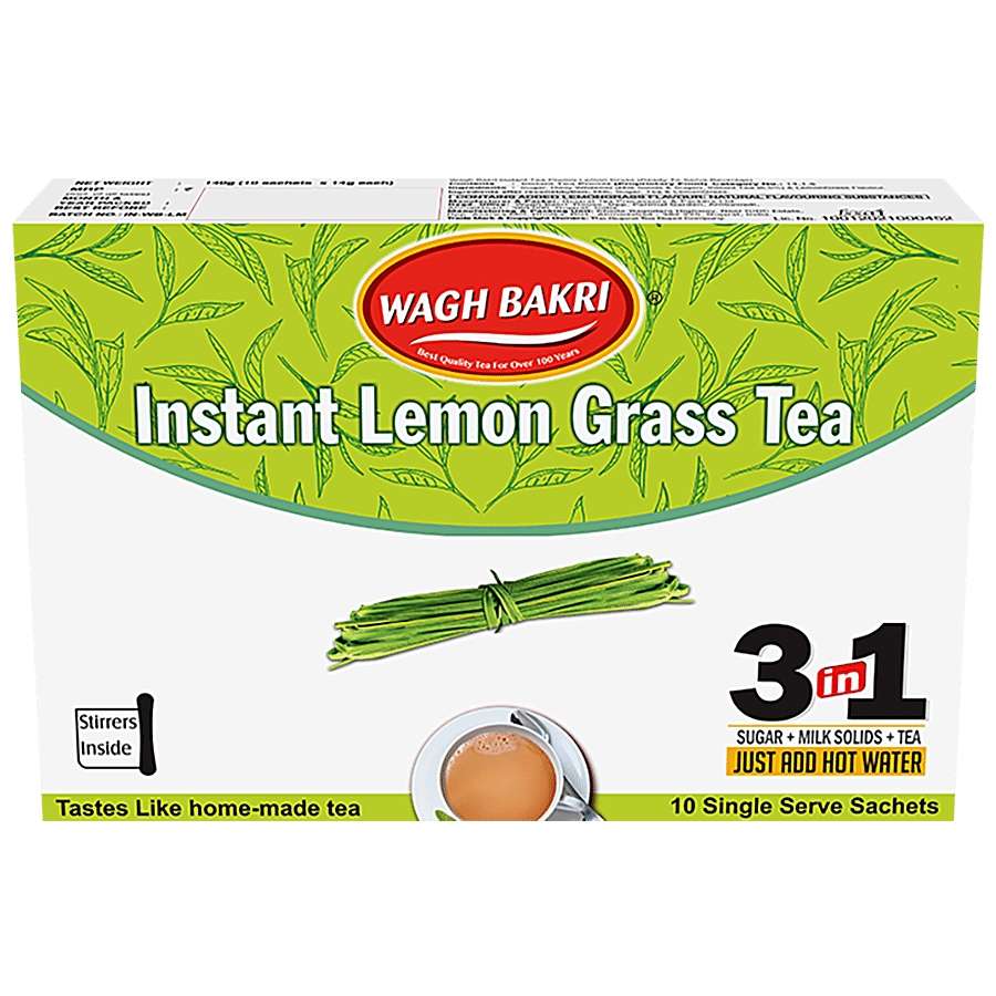 Wagh Bakri Instant Premix Tea - Lemon Grass