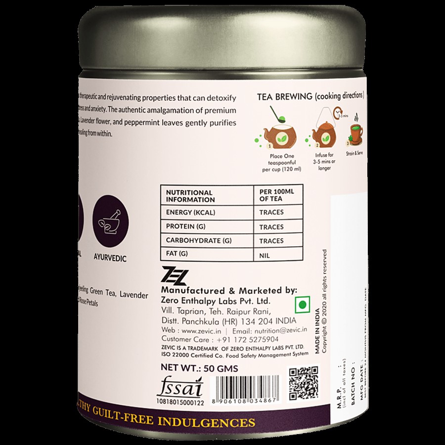 Zevic Lavender Rose Herbal Tea