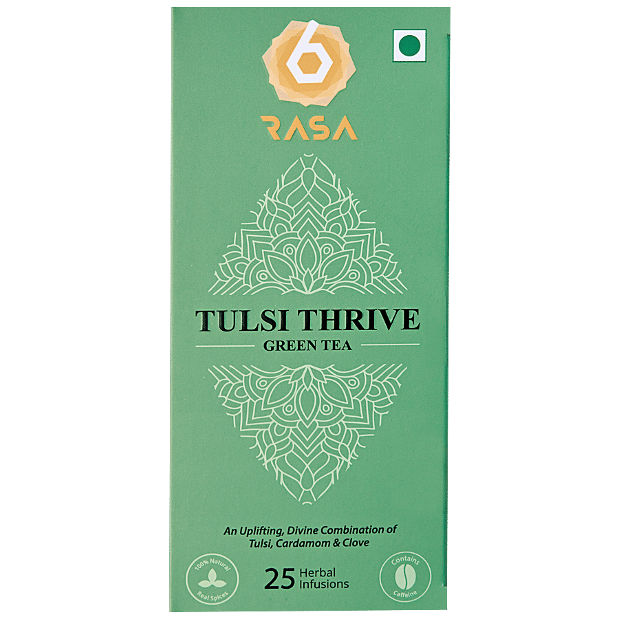 6rasa Tulsi Thrive Green Tea - Cardamom