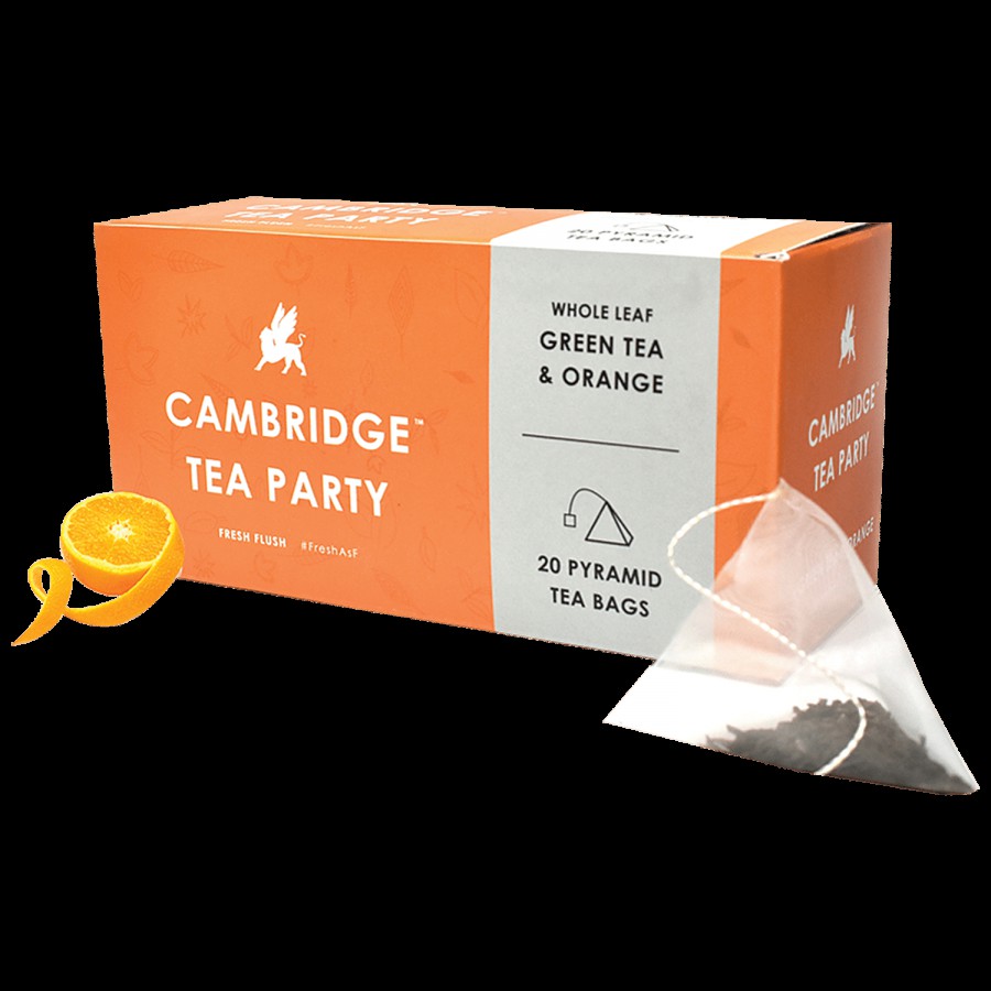 Cambridge Tea Party Green Tea & Orange - Refreshing Aroma & Flavour