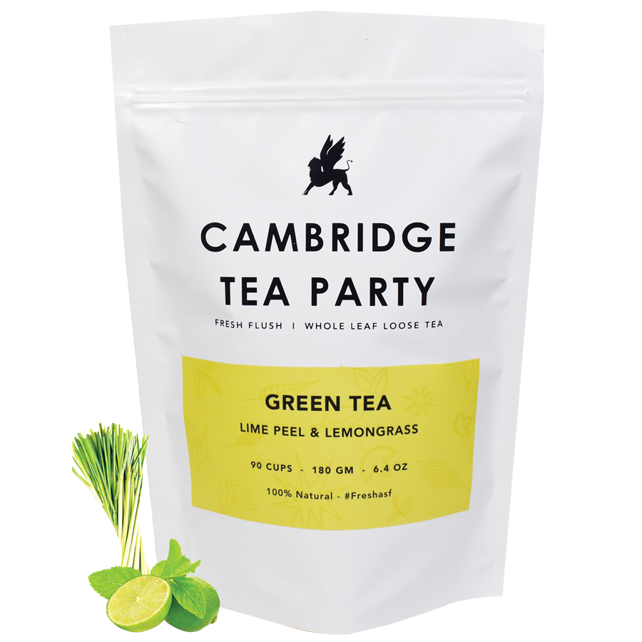 Cambridge Tea Party Lime Peel & Lemongrass Green Tea - Whole Leaf Loose Tea