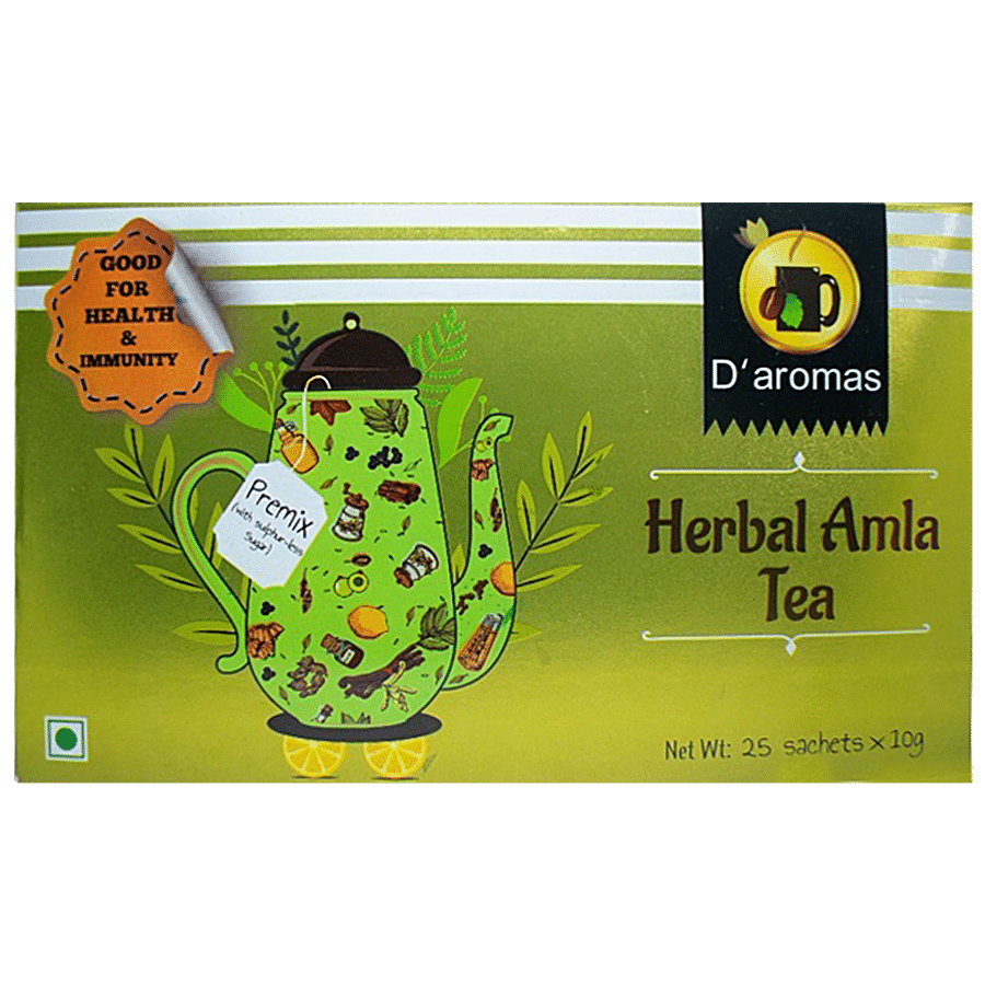 D'Aromas Herbal Amla Green Tea - Good For Health & Immunity