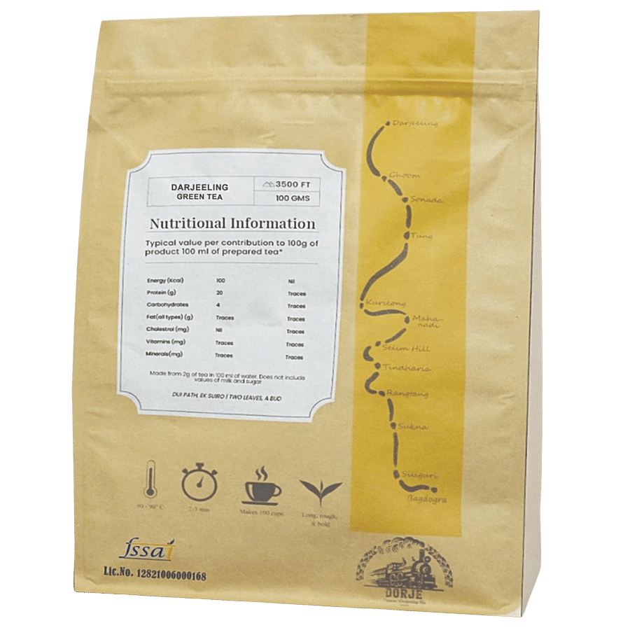 Dorje Autumn Flush Darjeeling Green Tea - Rich In Antioxidants